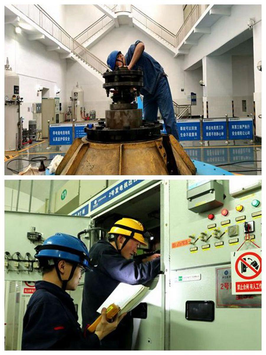 漢江能源公司機組春修春試檢修現(xiàn)場（攝影：蔡長勝）